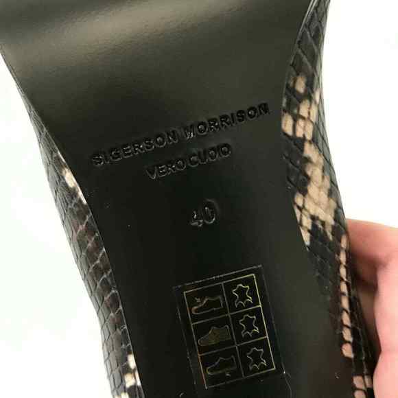 Sigerson Morrison Kailey Snakeskin High Heel Boots Size 9 - Picture 5 of 8